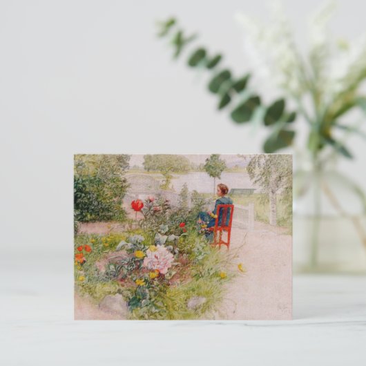 Lisbeth in de Vloertuin Briefkaart (Staand voorkant)