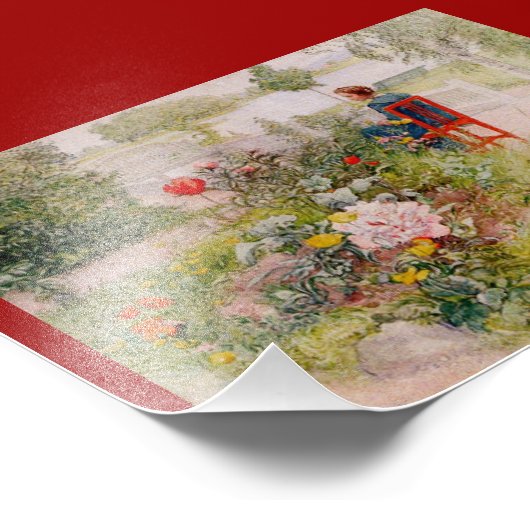 Lisbeth in de Vloertuin Foto Afdruk (Hoek)