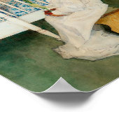 Lisbeth met Gele Tulip Poster (Hoek)