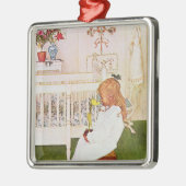 Lisbeth met gele tulp metalen ornament (Links)
