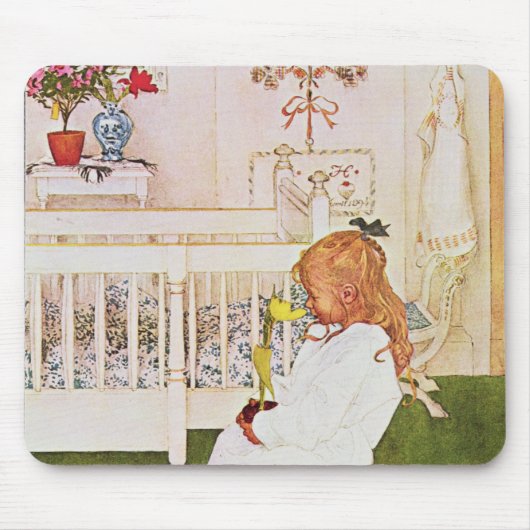 Lisbeth met gele tulp muismat (Voorkant)