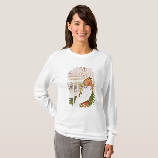 Lisbeth met gele tulp t-shirt (Voorkant volledig)