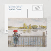 Lisbeth Viste door Carl Larsson Briefkaart (Voorkant / Achterkant)