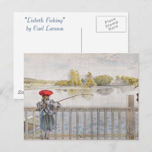 Lisbeth Viste door Carl Larsson Briefkaart (Voorkant / Achterkant)