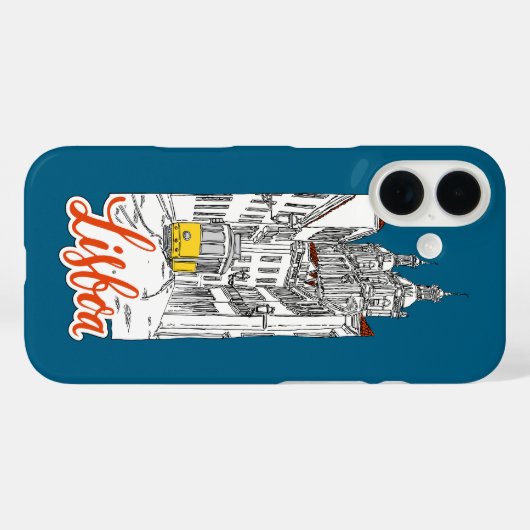 Lisboa Case-Mate iPhone Case (Achterkant (horizontaal))