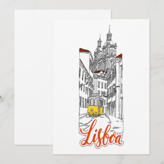 Lisboa Feestdagenkaart (Voorkant / Achterkant)