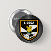 Lisboa Flag Ronde Button 5,7 Cm (Voorkant /achterkant)