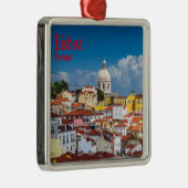 Lisboa-kerstversiering Metalen Ornament (Rechts)