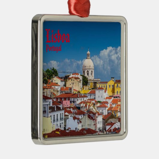 Lisboa-kerstversiering Metalen Ornament (Rechts)