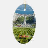 Lisboa* Marqûes Pombal Kerstornament Keramisch Ornament (Rechts)