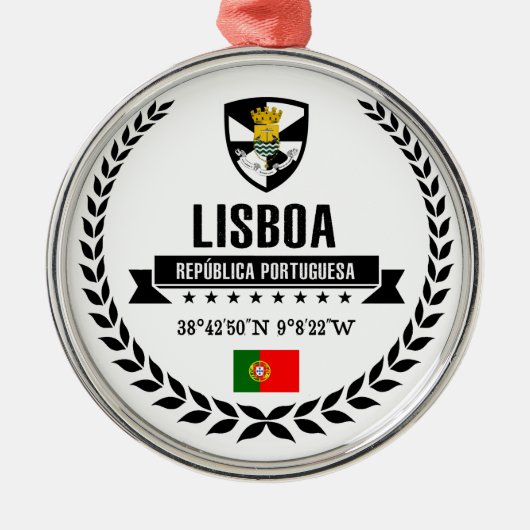 Lisboa Metalen Ornament (Voorkant)
