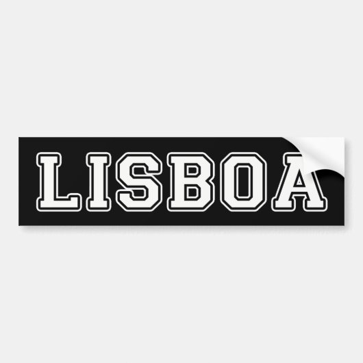 Lisboa Portugal Bumpersticker (Voorkant)