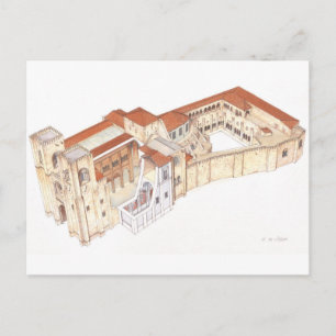 Lisboa Portugal kathedraal Briefkaart