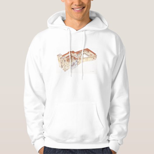 Lisboa Portugal. kathedraal Hoodie (Voorkant)