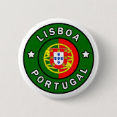 Lisboa Portugal Ronde Button 5,7 Cm (Voorkant)