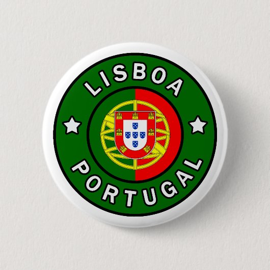 Lisboa Portugal Ronde Button 5,7 Cm (Voorkant)
