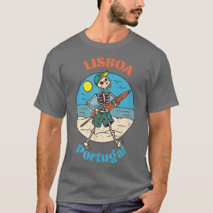 Lisboa Portugal Skeleton Souvenir Reminder T-shirt