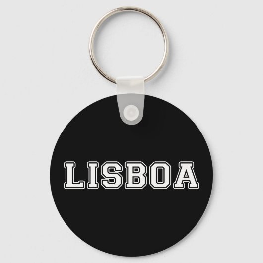 Lisboa Portugal Sleutelhanger (Voorkant)