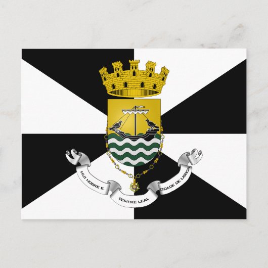 Lisboa, Portugese vlag Briefkaart (Voorkant)