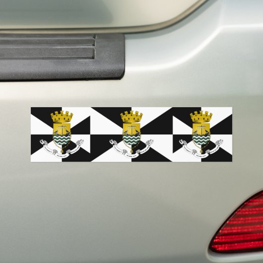 Lisboa, Portugese vlag Bumpersticker (Op auto)
