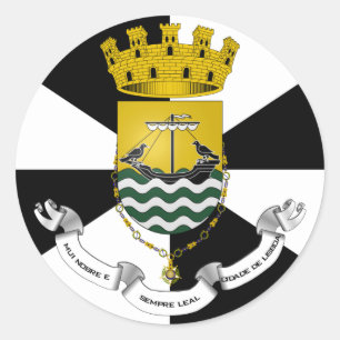 Lisboa, Portugese vlag Ronde Sticker
