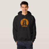Lisbon Bitcoin Maximalist  Bitcoin Lisbon Skyline Hoodie (Voorkant volledig)