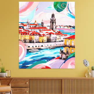 Lisbon Colours Canvas Afdruk