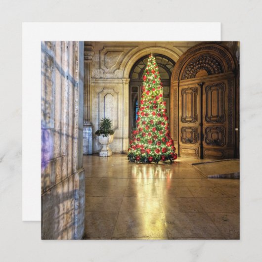 Lisbon Deur Kerstkaart van Sidewalk Safari (Voorkant / Achterkant)