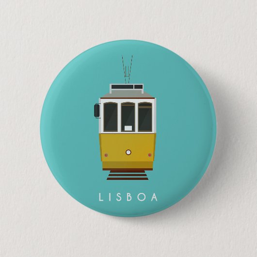 Lisbon Pin Ronde Button 5,7 Cm (Voorkant)