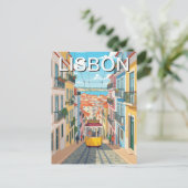 Lisbon Portugal Alfama Briefkaart (Staand voorkant)