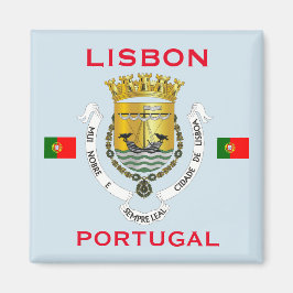 Lisbon Portugal Coat of Arms Magnet