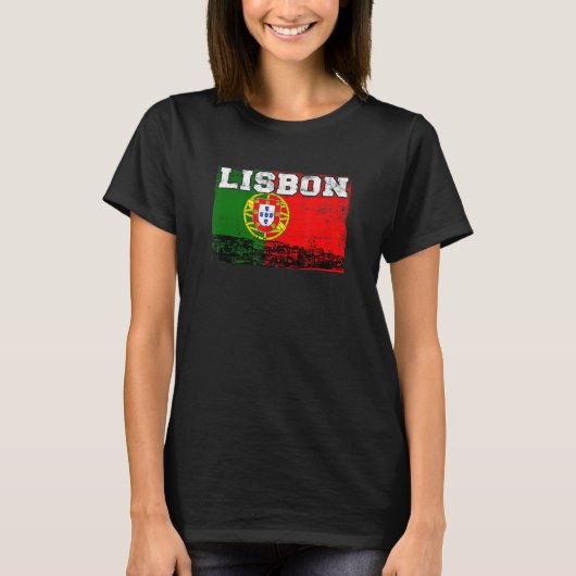 Lisbon Portugal Europe T-shirt (Voorkant)