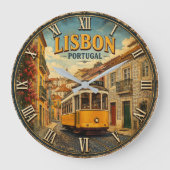 Lisbon Portugal Grote Klok (Voorkant)