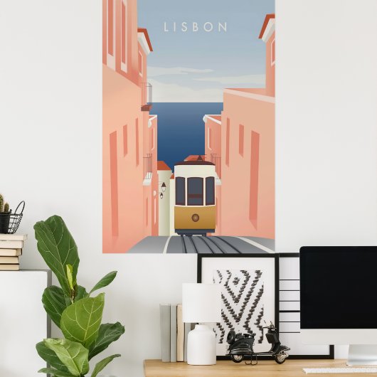 Lisbon Poster (Thuiskantoor)
