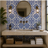 Lisbon Royale Classic Blue and White Geometric Tegeltje
