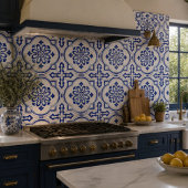 Lisbon Royale Classic Blue and White Geometric Tegeltje