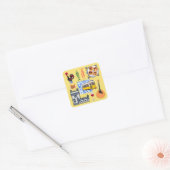 Lisbon Stadssymbolen Vierkante Sticker (Envelop)
