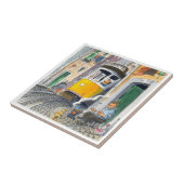 lisbon tile azulejo de lisboa 01 tegeltje (Zijkant)