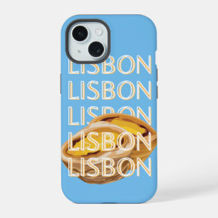 Lisbon Travel Art, Blauw, Portugal iPhone 15 Case