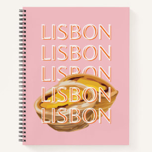 Lisbon Travel Art, Pastel, Portugal Notitieboek