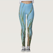 Lisdodde Abstract Chic Hemelblauw Leggings (Voorkant)