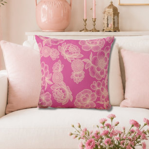 Lise Pink 💖 Krachtige Bloemenpracht Kussen