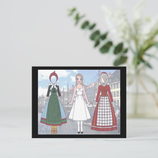 Lise van het Briefkaart van Doll van het Document (Staand voorkant)