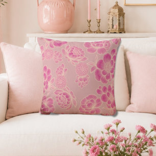 Lise Zacht Roze 🌸 Elegante Bloemen Kussen