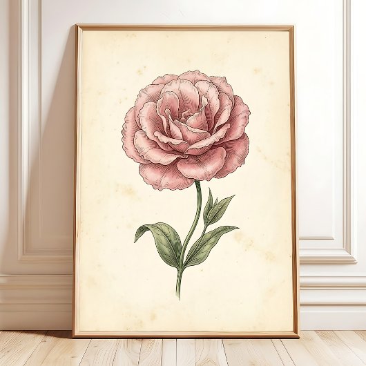 Lisianthus botanische wandkunst afdrukken poster