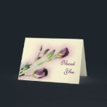 Lisianthus dank u blanco kaart --customize<br><div class="desc">De beauty and eenvoulicity of this card make it a keus for any main. You may choose to change the words on the outside and inside to make this card for any occayou want (birthday, get well, thinking of you, thank you, sympathy, and much more). To see more of my...</div>