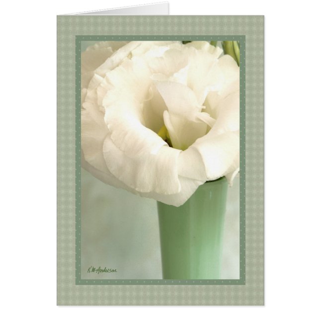 Lisianthus in groen (Voorkant)