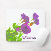 Lisianthus Purple Flowers Muismat (Met muis)