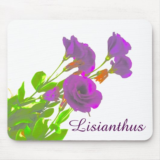Lisianthus Purple Flowers Muismat (Voorkant)