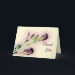 Lisianthus thank you blank card — customize<br><div class="desc">De beauty and eenvoulicity of this card make it a keus for any main. You may choose to change the words on the outside and inside to make this card for any occayou want (birthday, get well, thinking of you, thank you, sympathy, and much more). To see more of my...</div>